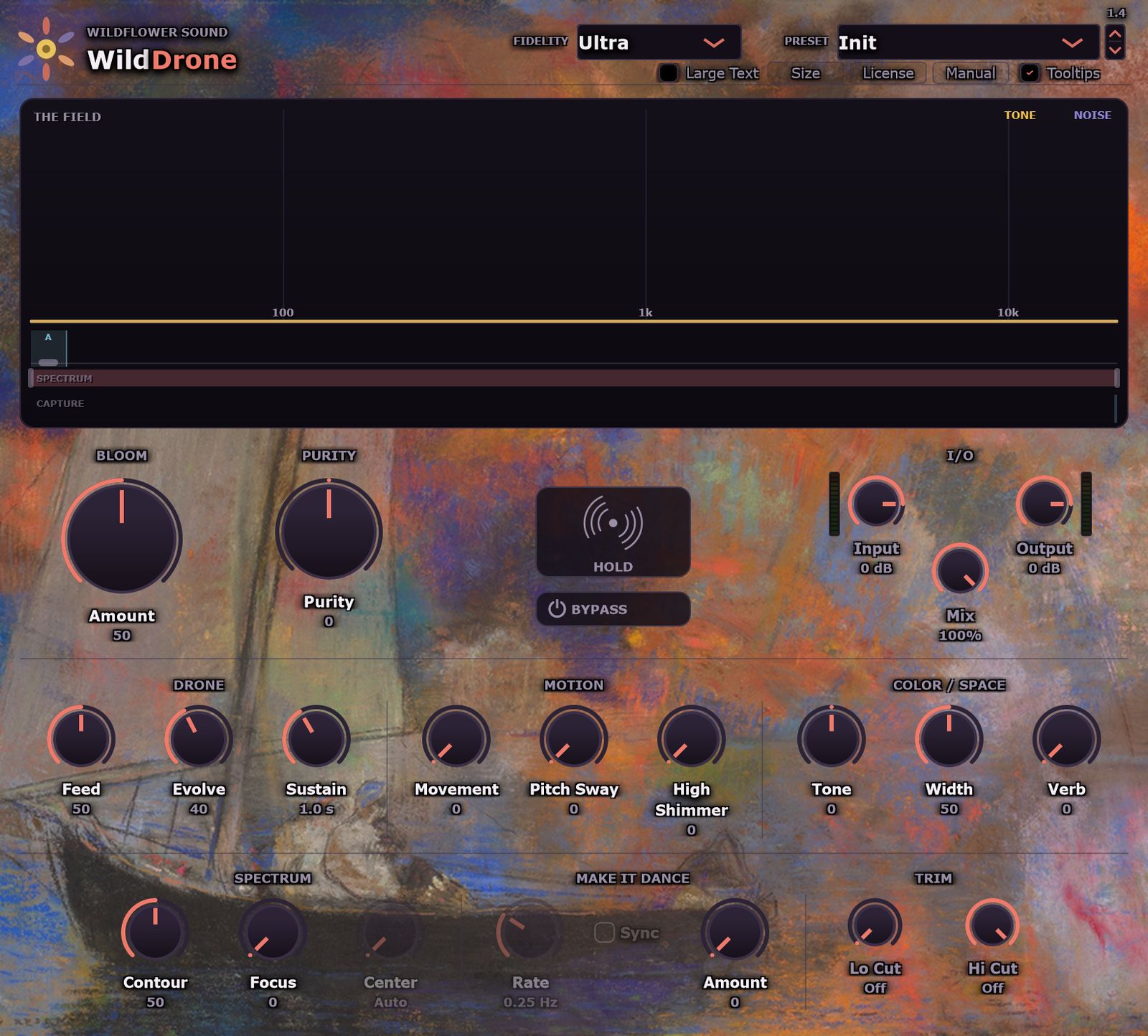 The WildDrone plugin window
