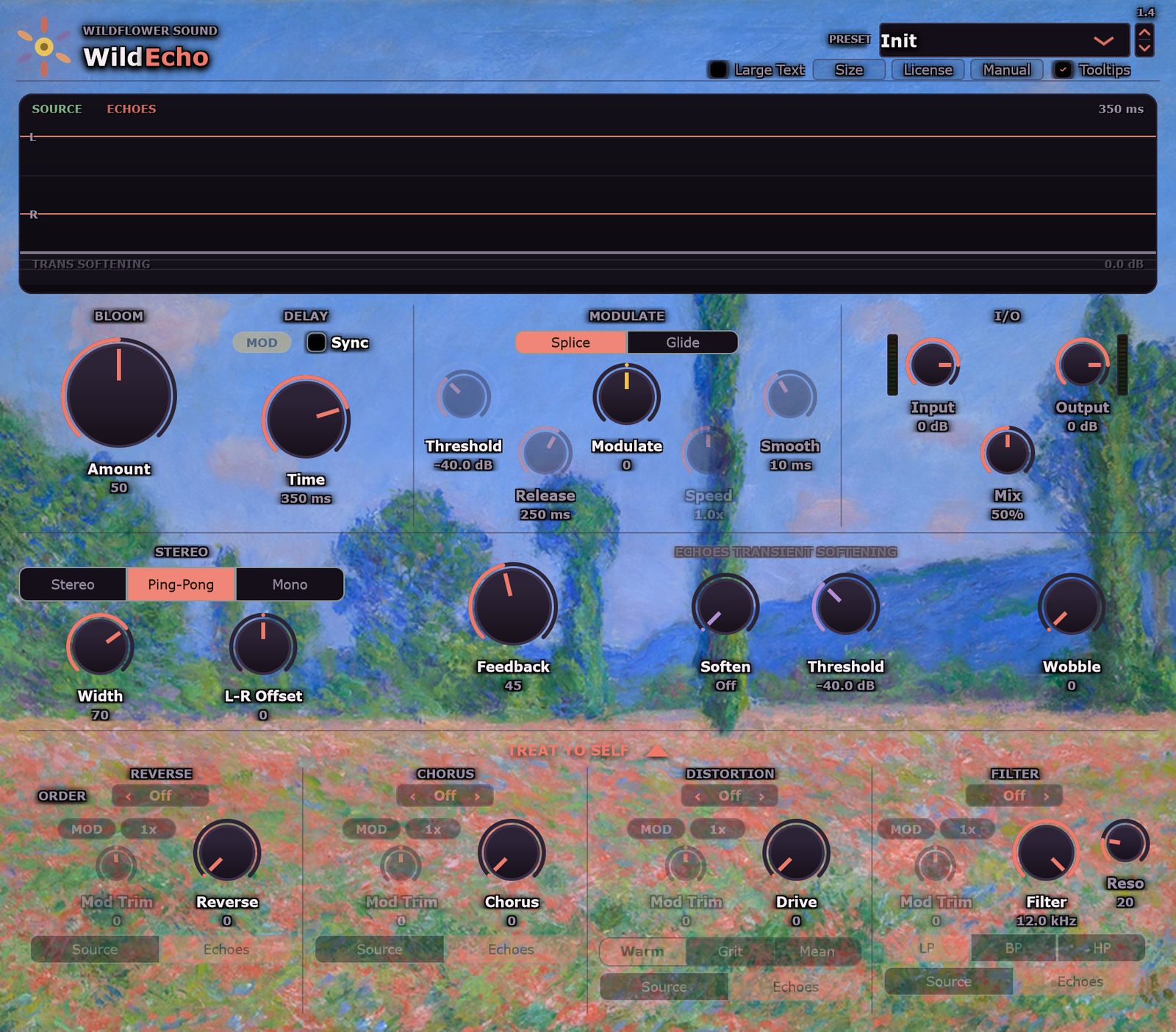 The WildEcho plugin window