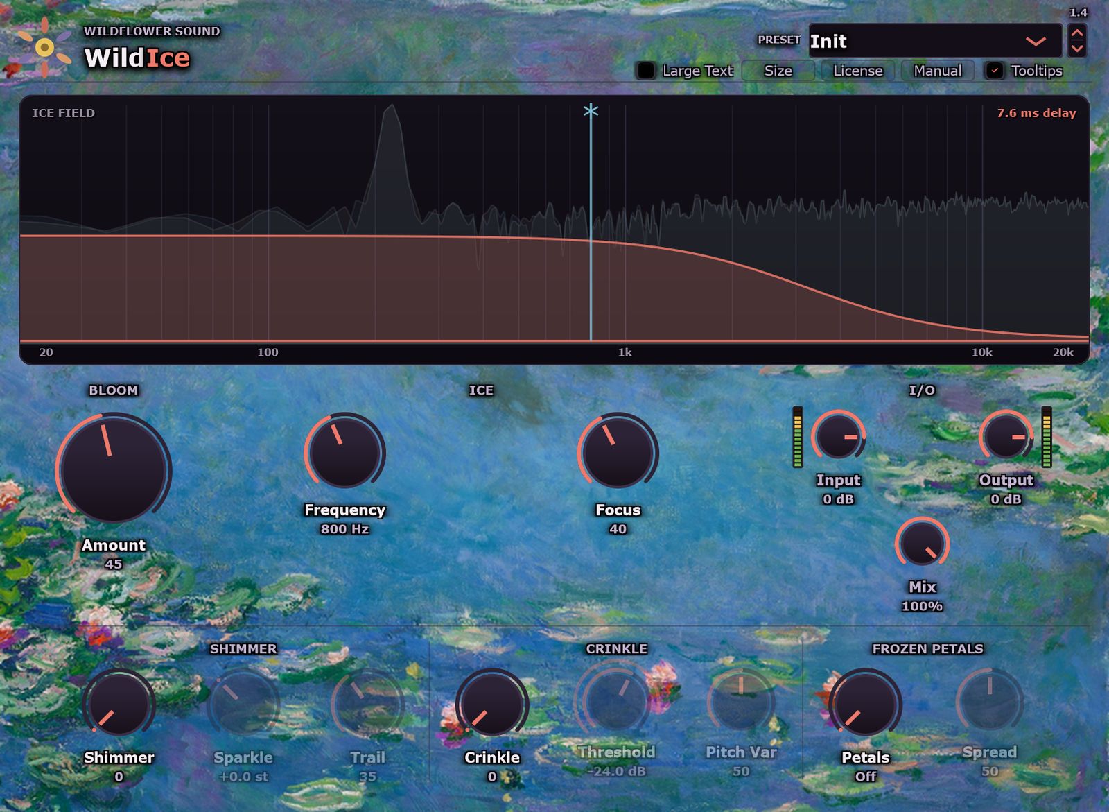 The WildIce plugin window
